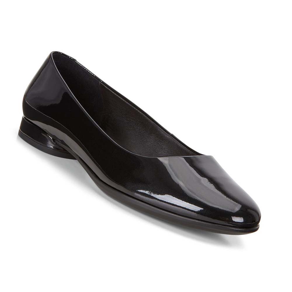 Women's Ecco Anine Ballerina Ballet Flats Black | USA 2AHK